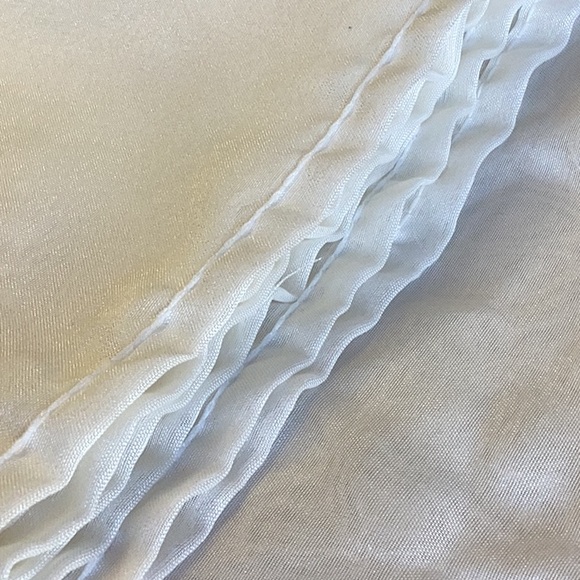 FINAL SALE PRICE Huge Sheer Cream Panel 58” x 106” - Picture 3 of 3